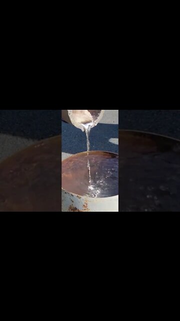 Pouring Molten Metal into Water #shorts #fyp #asmr #relaxing