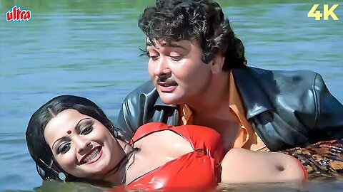 Baat Thi Yaar Ek Bair Ki 4K Video | Rekha & Randhir Kapoor Hot Song | Kishore Kumar | Dharam Karam 