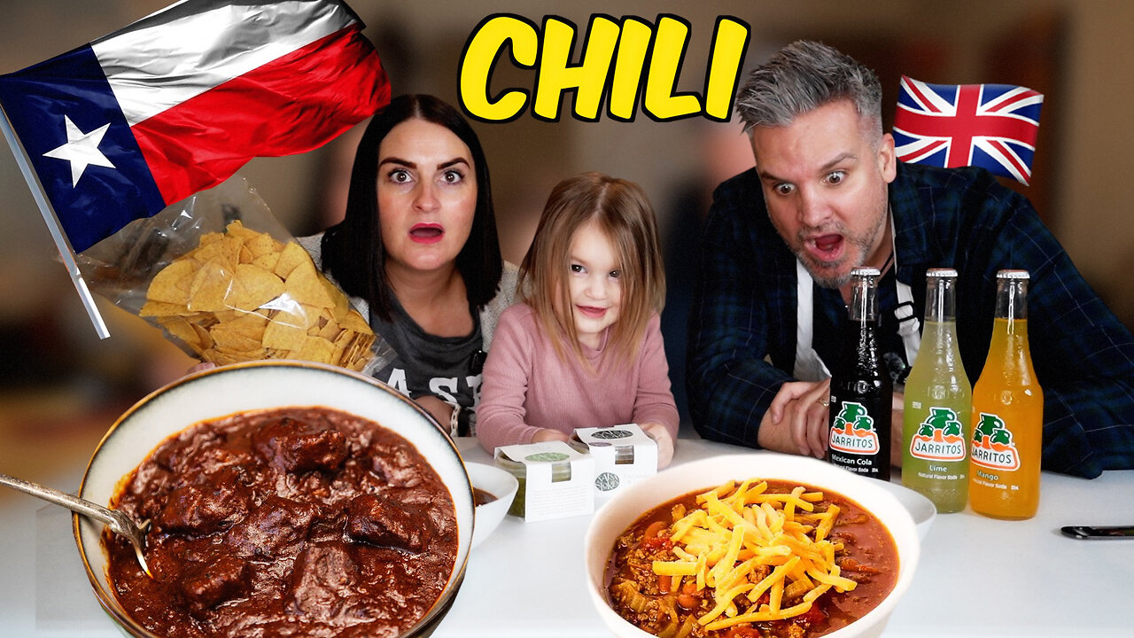 Brits Try *AWARD WINNING* [TEXAS BRISKET CHILI] for the first time! OMG !
