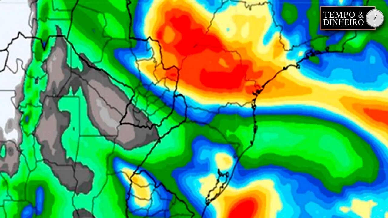 Meteorologia indica chuvas amplas e queda acentuada da temperatura no Sul