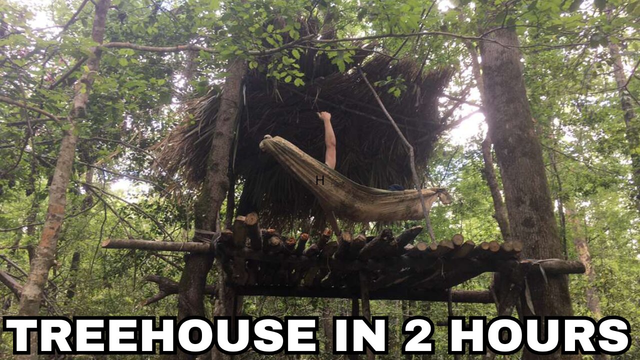 12 WAYS TO SURVIVAL: BUILDING A TREEHOUSE SHELTER #3