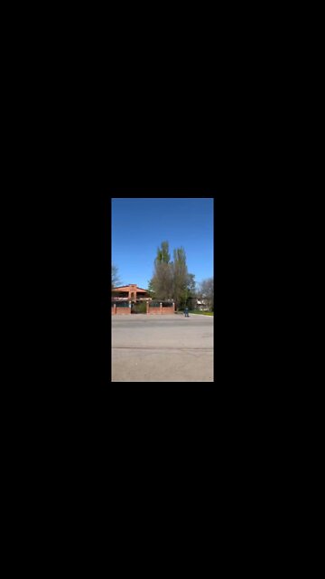 Russian Su-25SM3 attack aircraft in the sky over Donetsk