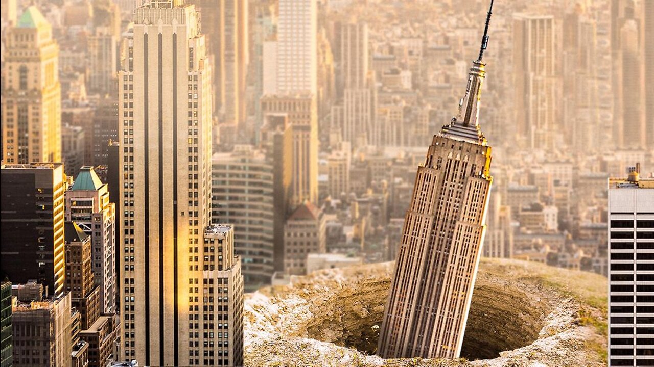 What If The Empire State Building Was Swallowed by a Sinkhole?