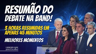 Debate na Band: Melhores momentos comentados! | Liberdade para Escolher