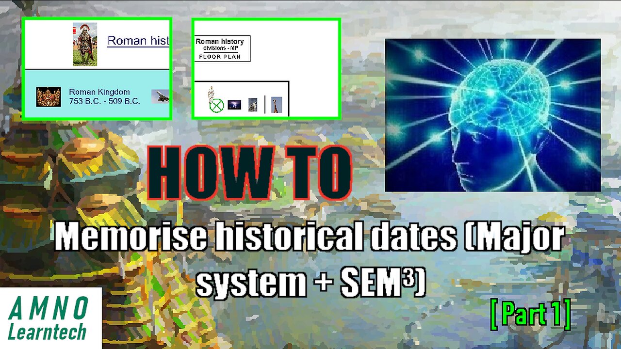 Major System series II | Memorising historical dates | PART 1 - SEM3 as extension to Major system