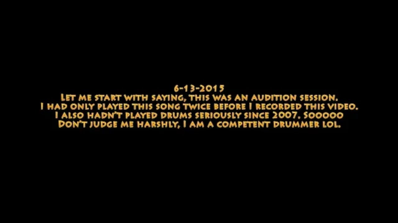 6.13.2015 Band Audition Video...lol