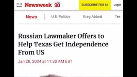 Russian lawmaker offers to help Texas gain independence from the US