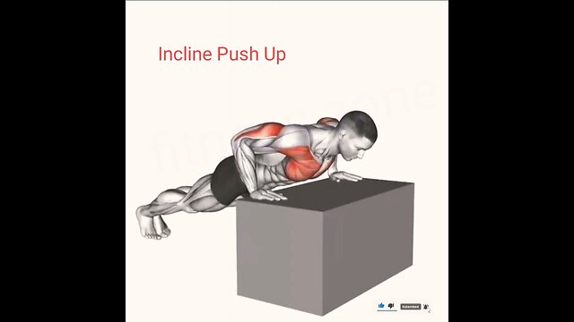 Incline Push Up 3D Animation Video