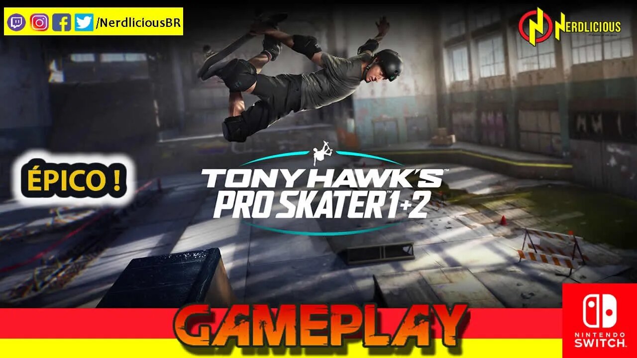 🎮 GAMEPLAY! Jogamos TONY HAWK`S PRO SKATER 1 AND 2 no Nintendo Switch. Confira!