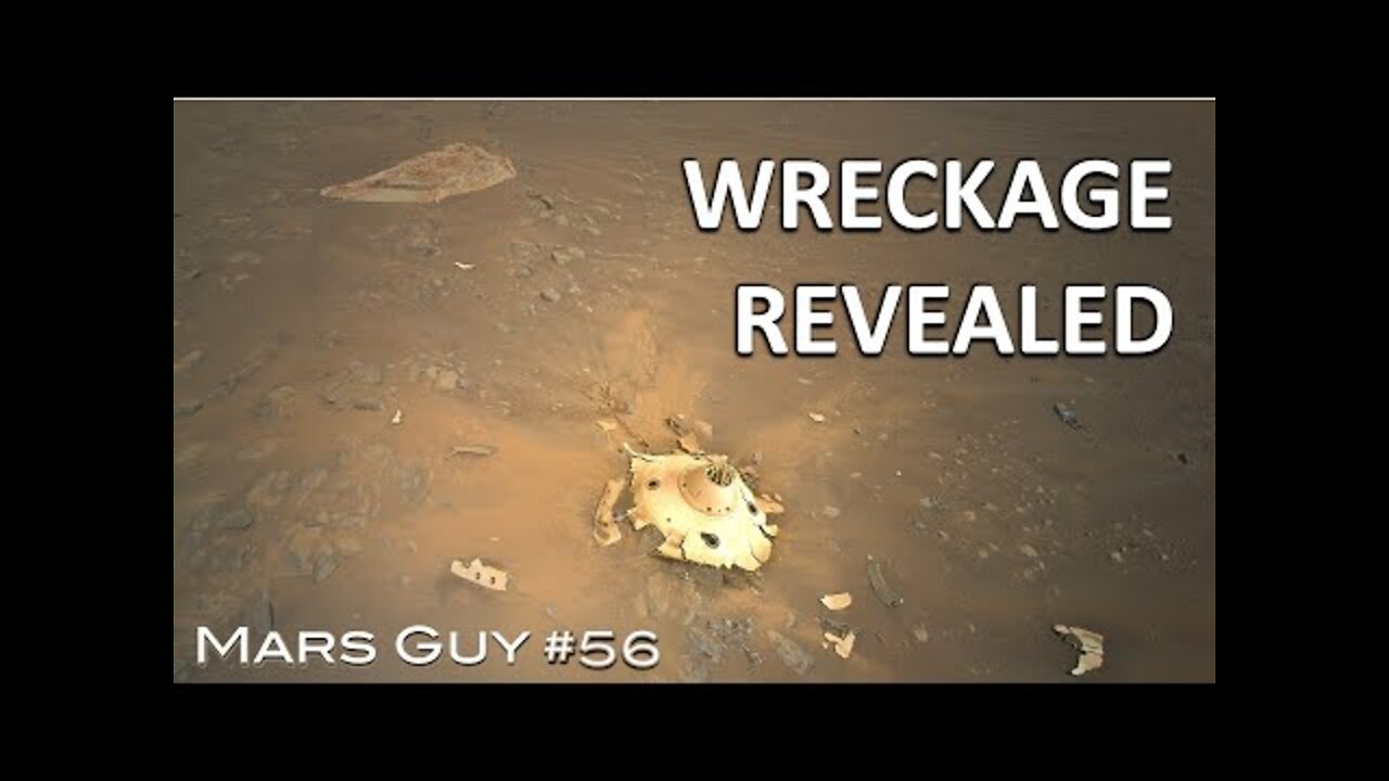 Mars helicopter flies over spacecraft wreckage 2022