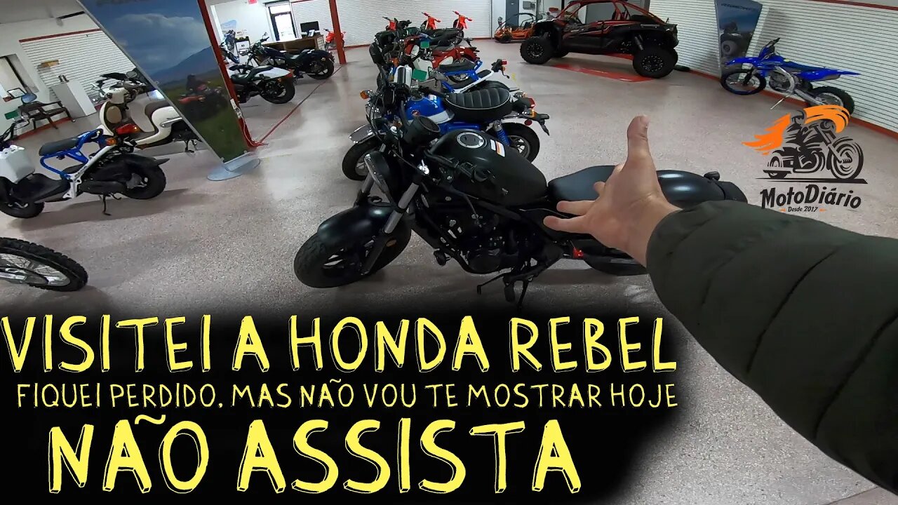 AMERICANO nos EUA #05. Visitei a HONDA REBEL, fiquei perdido, mas não vou te mostrar hoje