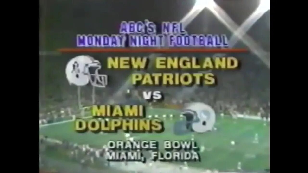 1986-12-22 New England Patriots vs Miami Dolphins