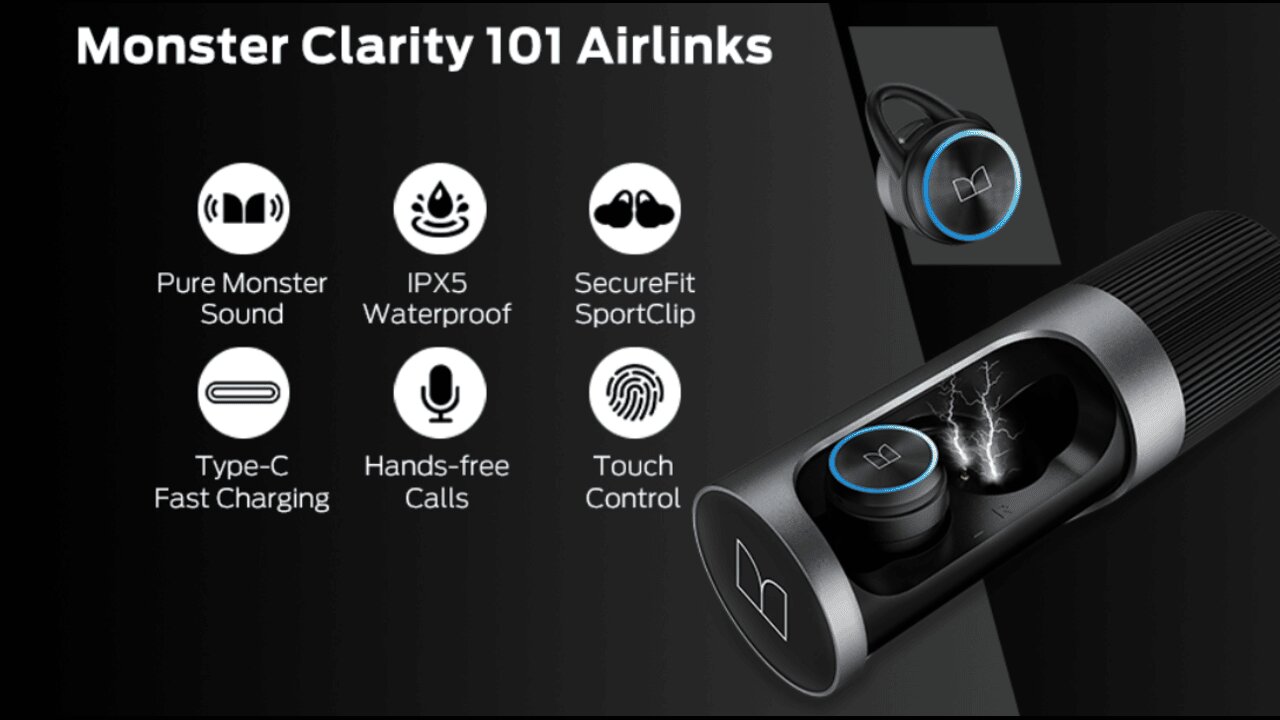 Monster Clarity 101 AirLinks Wireless Earbuds