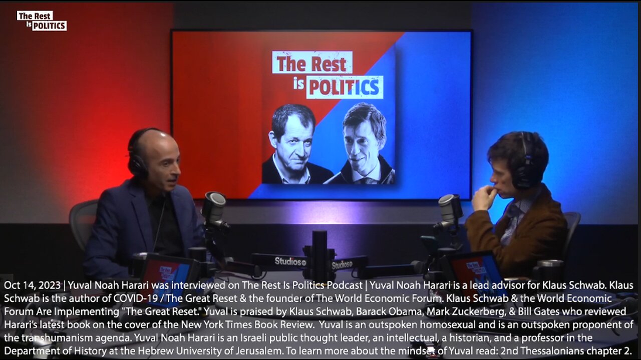 Yuval Noah Harari | "Biden Is Now By Far the Most Popular Politician In Israel, On the Other Hand There Is Immense Rage Against the Right Wing Government That In the Name of Its Messianic Fantasies Brought Israel to This Situation."