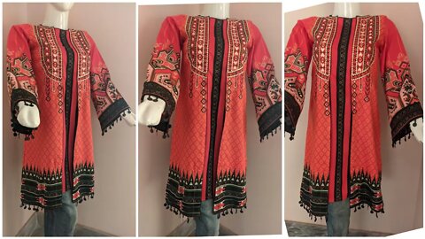 Designer kurti cutting and stitching