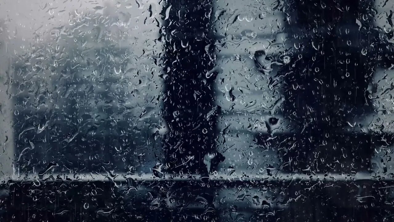 3 Hours of Soothing Rain Sounds on a Window (No Music, No Thunder) Black Screen for Sleeping