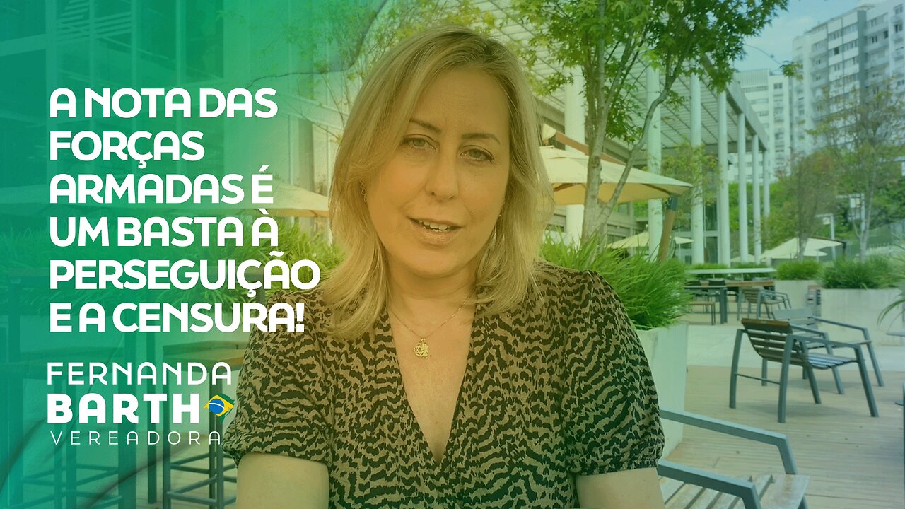 A NOTA DAS FORÇAS ARMADAS É UM BASTA À PERSEGUIÇÃO E A CENSURA!
