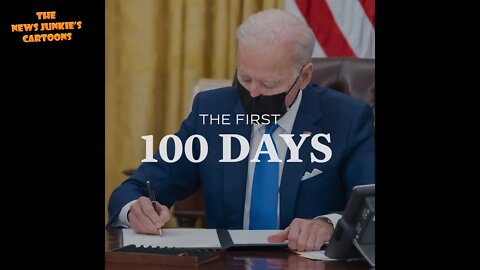 Biden's ad: 100 Days By The Numbers.