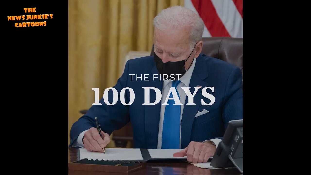 Biden's ad: 100 Days By The Numbers.