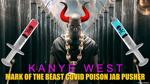 SATANIC KANYE WEST SUPPORTS MARK OF THE BEAST EVIL C0VID J@BS AT ALEX JONES