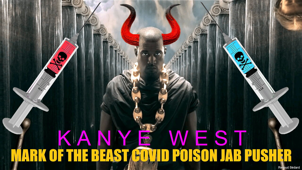 SATANIC KANYE WEST SUPPORTS MARK OF THE BEAST EVIL C0VID J@BS AT ALEX JONES