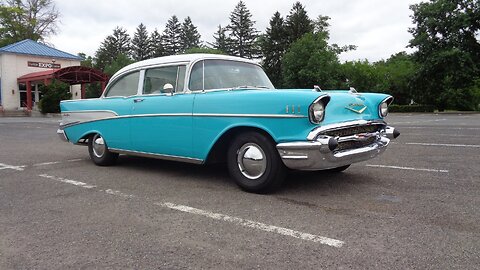 Love the 1950’s ? You drive a Turquoise 1957 Chevy Bel Air & Ride on My Car Story with Lou Costabile