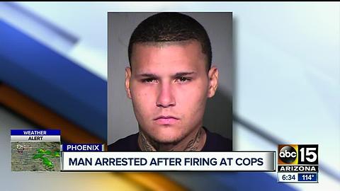 Man arrested after police believe he shot at them