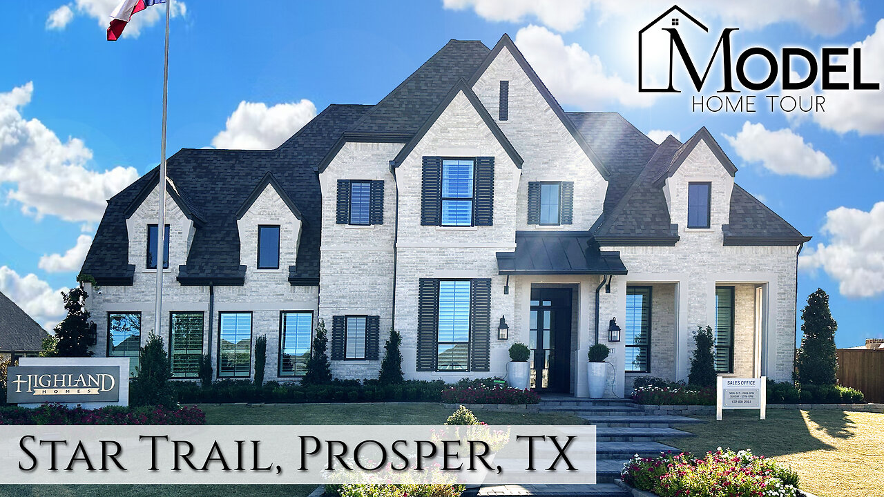 New Construction Homes in Dallas - Model Home Tour Highland Homes in Star Trail Prosper, TX