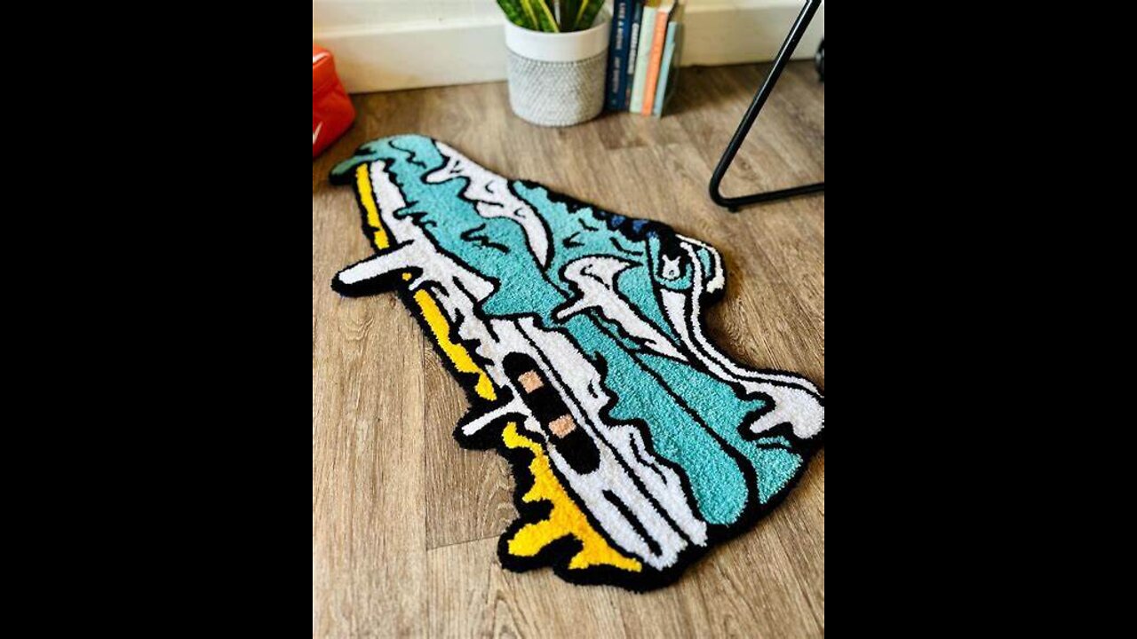 Tufting a nike rug -start to fin