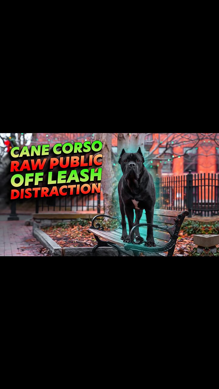 Cane Corso RAW Public Off Leash Training