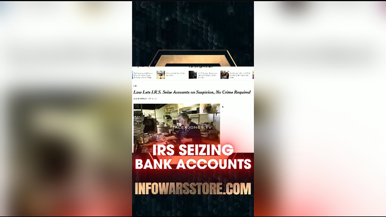 Alex Jones: IRS Caught Stealing Bank Accounts - 11/4/14