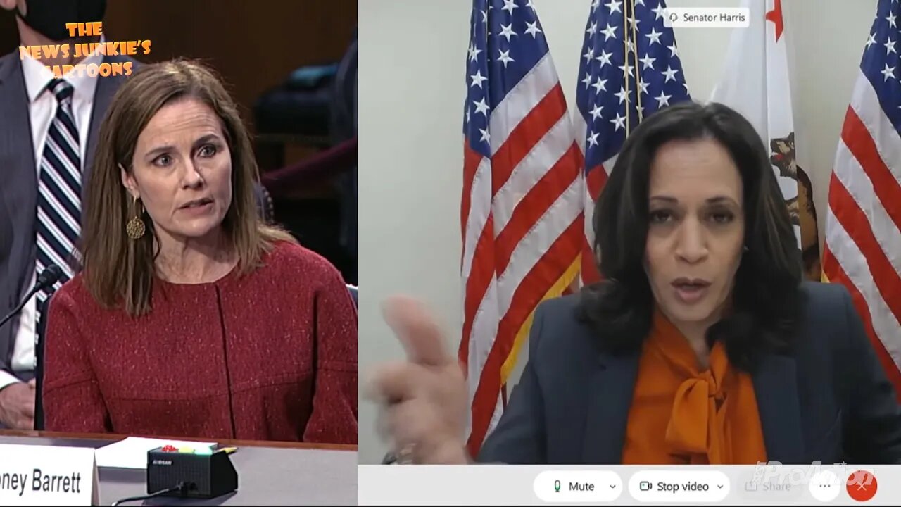 When bully politician Harris met classy constitutionalist Barrett. Day 1.