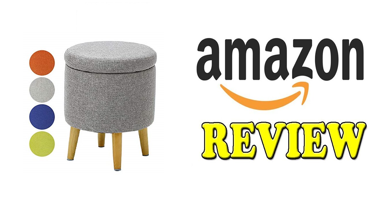 HIGOGOGO Storage Ottoman Removable Footstool Review