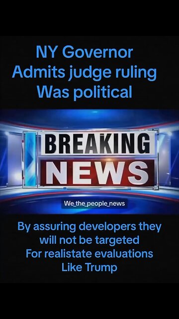 NY Governor Admits It!