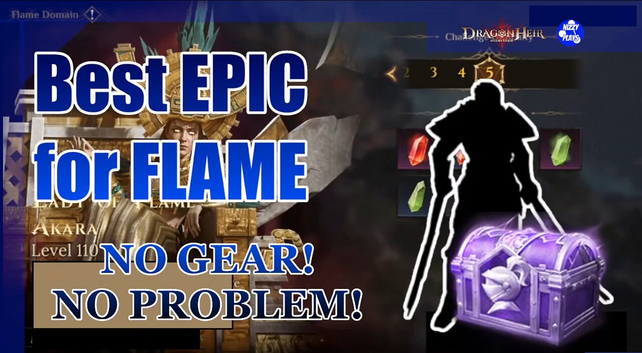 ⭐⭐EPIC Hero to get from DREAM DRAFT PROMO For FLAME DOMAIN⭐⭐ F2P-Friendly! Dragonheir: Silent Gods