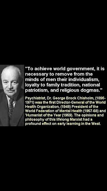 The First WORLD HEALTH ORGANIZATION Director General (1948-1953) George Brock Chisholm