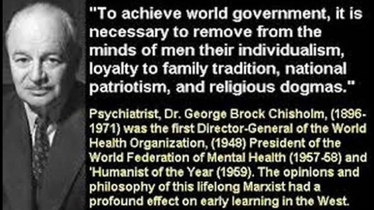 The First WORLD HEALTH ORGANIZATION Director General (1948-1953) George Brock Chisholm