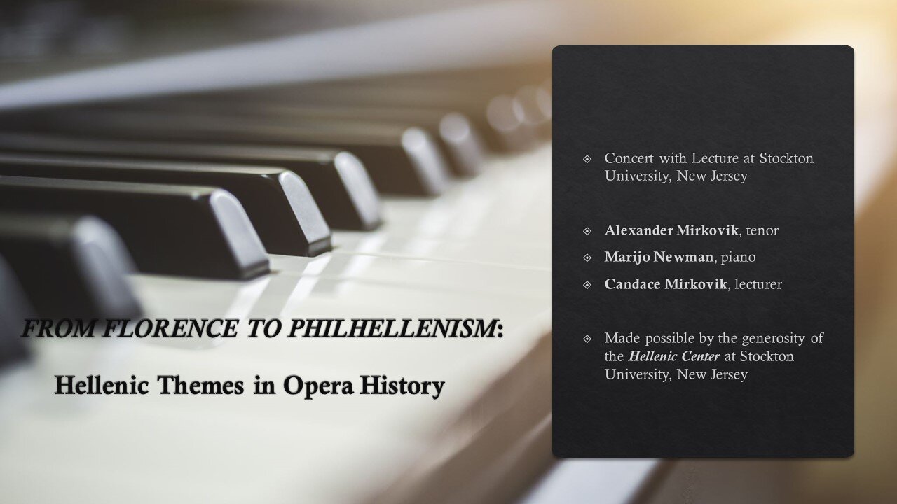 Hellenic Themes in Opera History