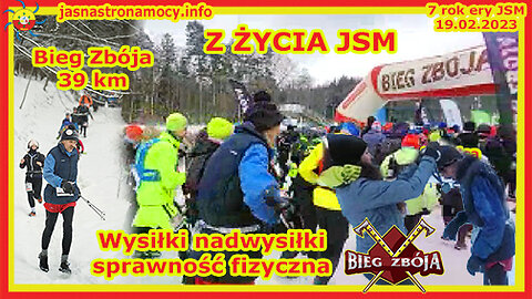 Z ŻYCIA JSM Bieg Zbója 39 km Wysiłki nadwysiłki sprawność fizyczna