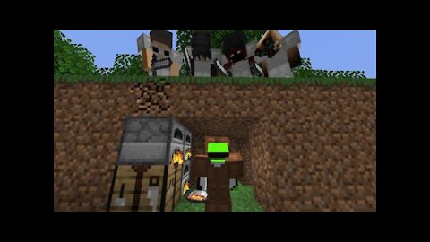 Minecraft Speedrunner VS 4 Hunters FINALE