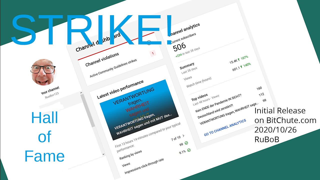 Strike! - YouTube heißt der Verlierer (28.10.2020)