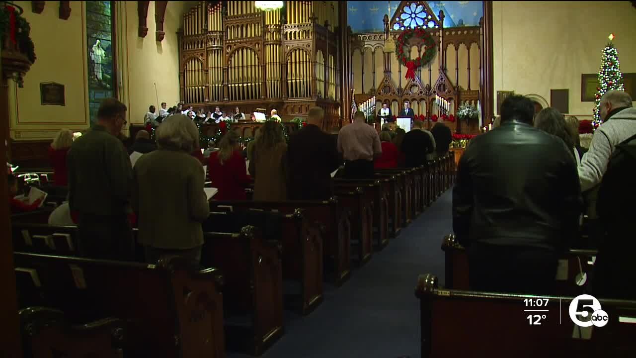 Old Stone Church in Cleveland hosts first in-person service in 3 years despite cold temperatures