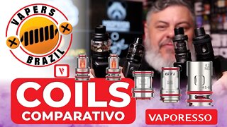 Comparativo entre as CoilHeads da Vaporesso - NRG-S / GTX / GTR / GTI