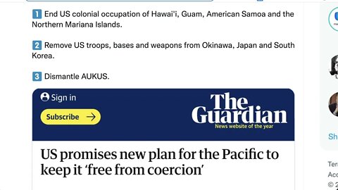 美國想保持太平洋“不受脅迫”？