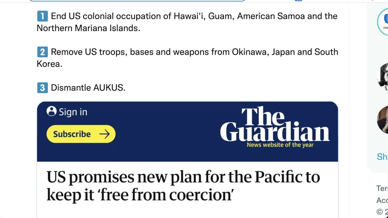 美國想保持太平洋“不受脅迫”？