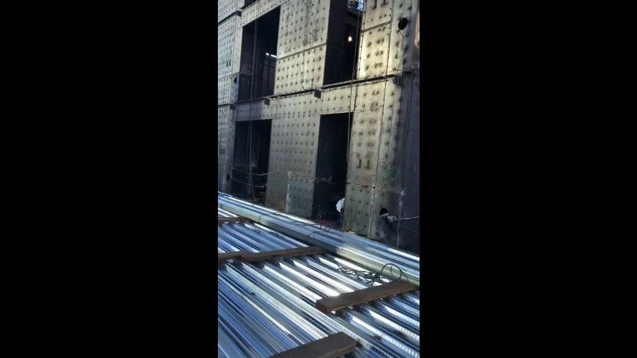All steal core filled with grout :