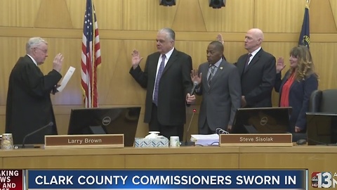 Clark County Commissioners sworn in