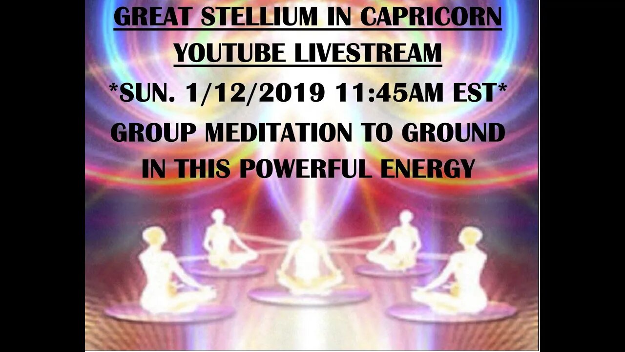 IMPORTANT CORRECTION FOR GROUP MEDITATION ON 1/12