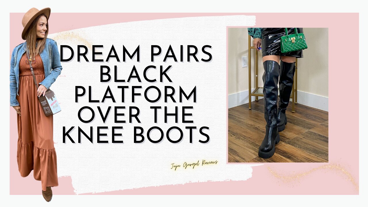 DREAM PAIRS Platform Over The Knee Boots review