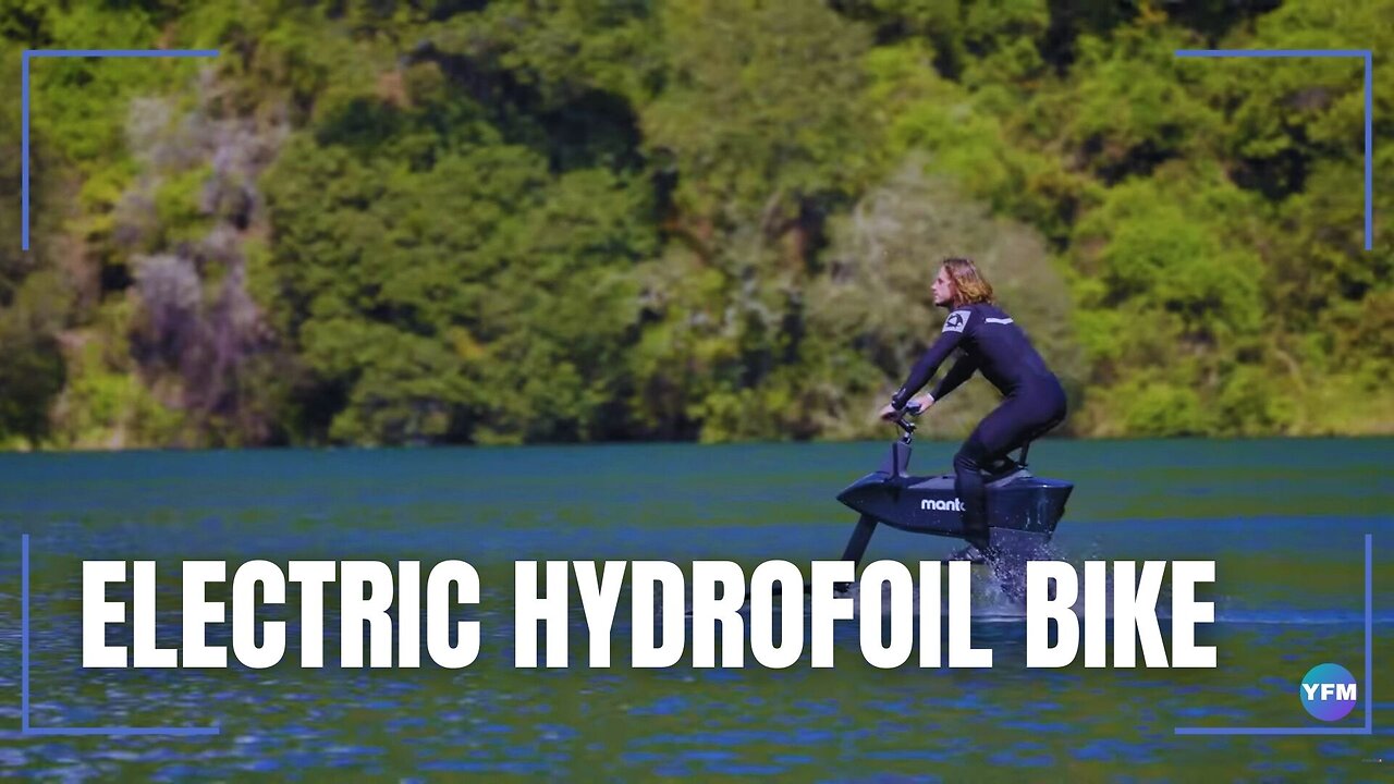 Electric hydrofoil bike